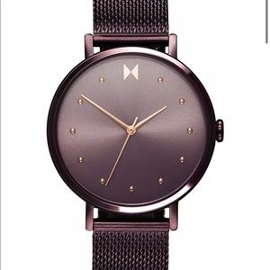 Women's Dot Vibe Purple Steel Mesh Bracelet Watch